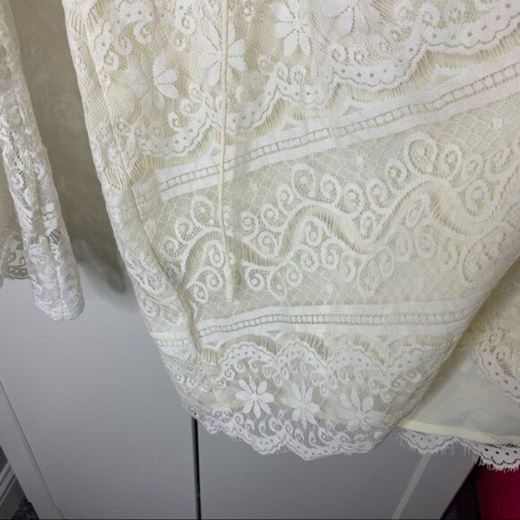 Dolce Vita Cold Shoulder Lace Mini Dress - Picture 12 of 16